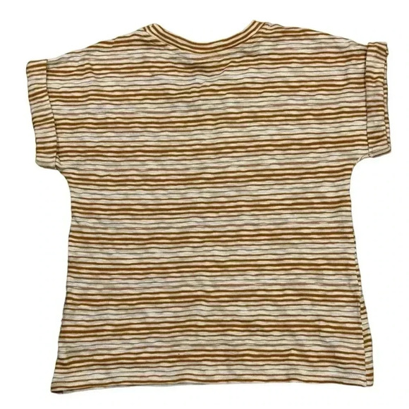 ANA Women's Striped Cropped T-Shirt Multicolor Size M Casual - Picture 2 of 3